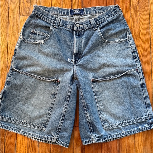 Y2K Lee Pipes BMX Vintage Jean Shorts - Picture 2 of 14